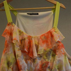Summery Happy Neon and Floral Dress